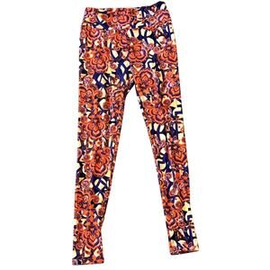 Vibrant Floral Print Women’s Leggings OS